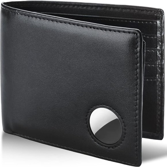 Wallet for‎ Men Genuine Leather Bifold Wallet with AirTag Holder RFID Blocking - Picture 1 of 7
